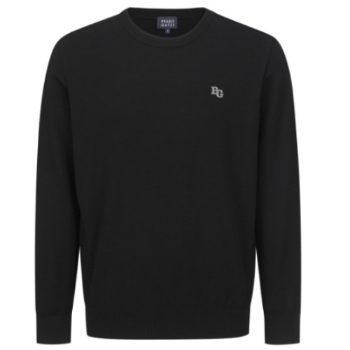 크리스패션 파리게이츠 로고 라운드넥 긴팔 니트 512D3SW911_BK