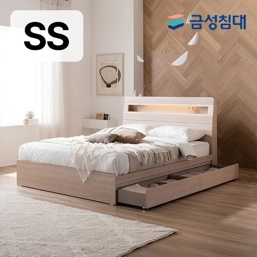 베드리움 NEW 스마트 메이트 편백 수납 LED침대 SS