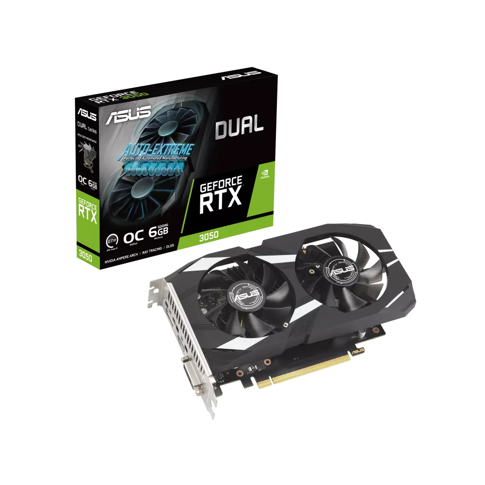 DUAL  지포스 RTX 3050 O6G OC D6 6GB 대원씨티에스