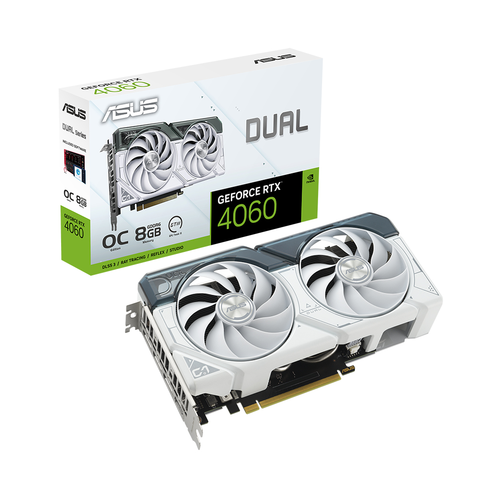 DUAL  지포스 RTX 4060 O8G OC D6 8GB White 대원씨티에스
