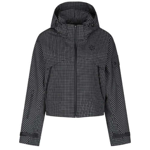 세인트앤드류스  패커블 체크 후드 점퍼 821D5JR183_BK