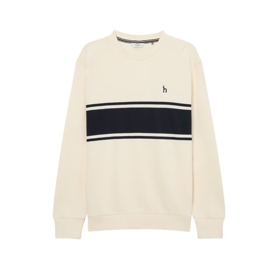 헤지스 컬러배색 면 긴팔티셔츠 HZTS4D345CR