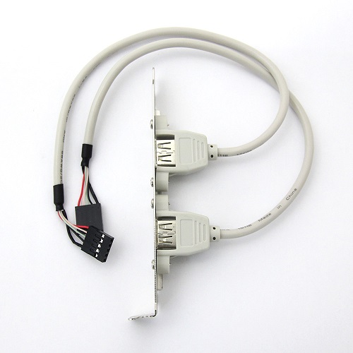 마하링크  USB2.0 2포트 확장 브라켓 30cm