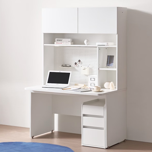 E스마트 클레버 공부 학생 전면 책상 풀세트+서랍장