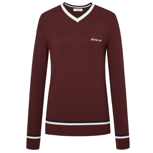 LF 헤지스골프 라인배색 니트 HWSW4C611D3