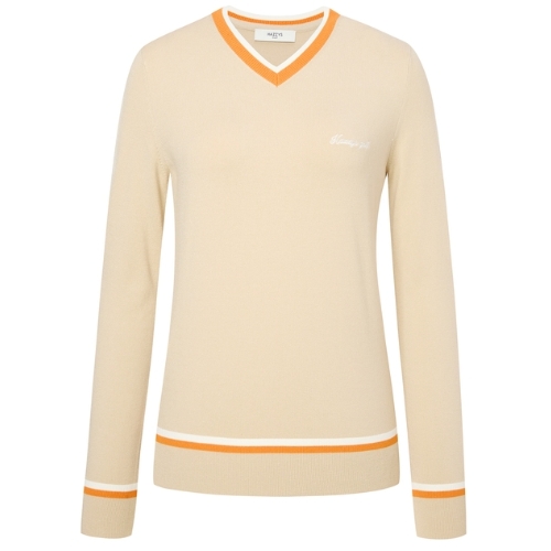 LF 헤지스골프 라인배색 니트 HWSW4C611I1