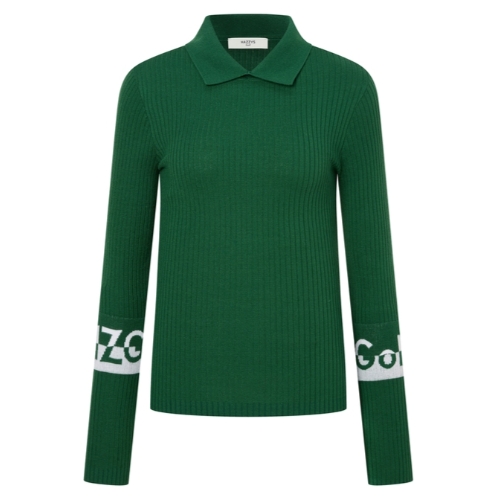 LF 헤지스골프 로고배색 긴팔폴로니트 HWSW4C922E3