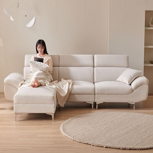 삼익가구 허그 헤드틸팅 아쿠아텍스 패브릭 소파 4인용