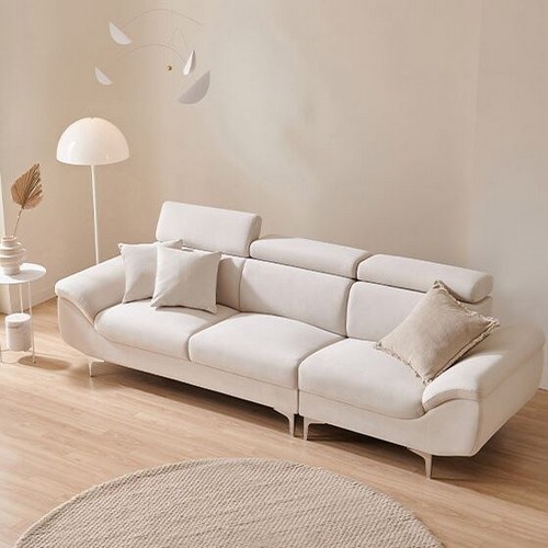 삼익가구 허그 헤드틸팅 아쿠아텍스 패브릭 소파 4인용