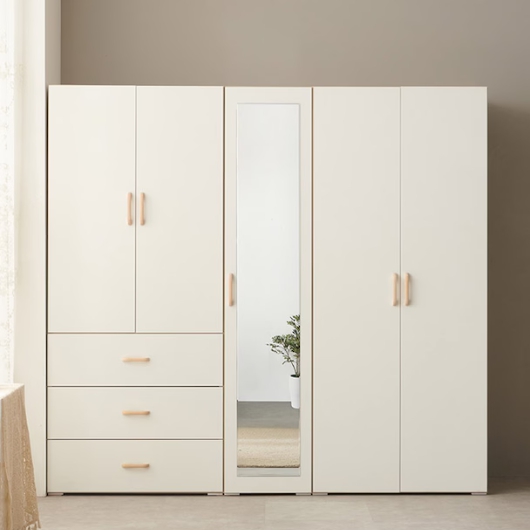 BIF보루네오  아르메 오브제 LPM 키큰장 도어 거울 옷장세트 2000