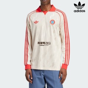 아디다스 FC 바이에른 뮌헨 피케 져지 롱슬리브 긴팔 풋볼 유니폼 티셔츠 IS6507