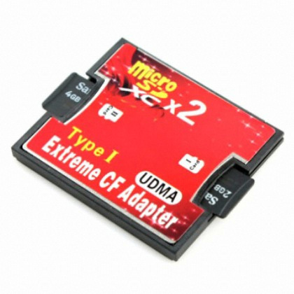 라이트컴  IT068 micro SD x2 to CF 메모리 카드어댑터