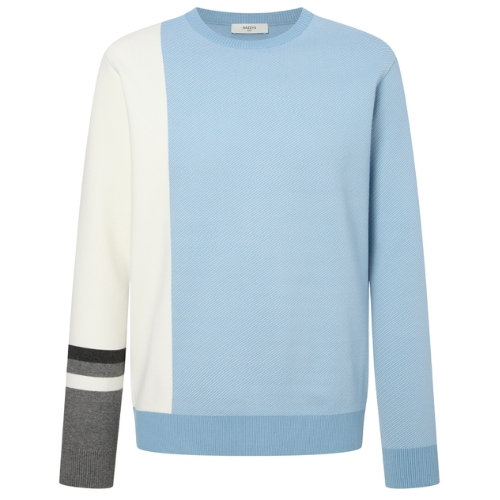 LF 헤지스골프 컬러배색 니트 HUSW4C611B1