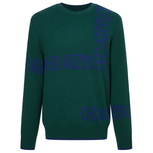 LF 헤지스골프 로고프린트 울 니트 HUSW4D712E2