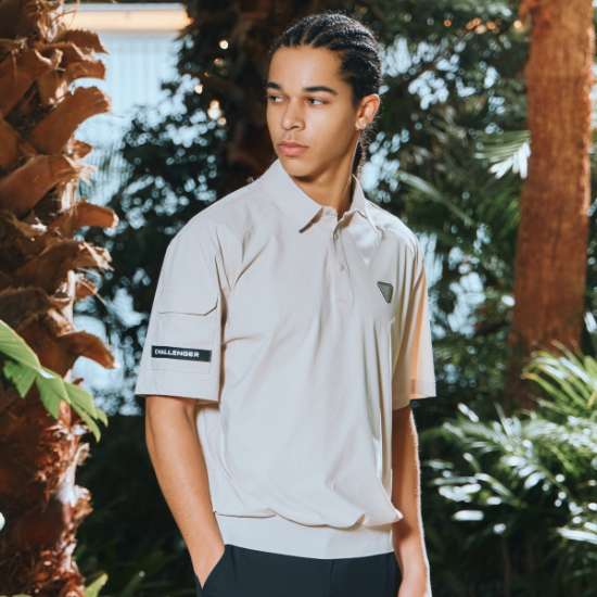 챌린저  냉감트리코트 소매포켓 블루종 반팔티셔츠 CHD2MST0245BE