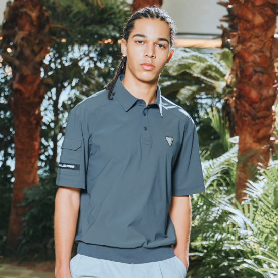 챌린저  냉감트리코트 소매포켓 블루종 반팔티셔츠 CHD2MST0245CH