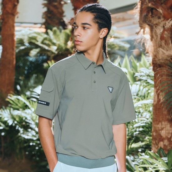 챌린저  냉감트리코트 소매포켓 블루종 반팔티셔츠 CHD2MST0245KH