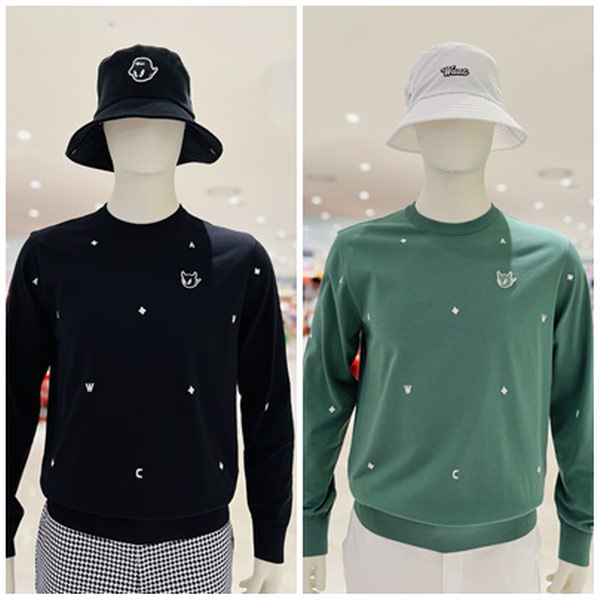 WAAC  패턴 니트티셔츠 WMWAA24621BKX