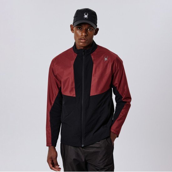 스파이더  하이브리드 패널 믹스 집업SPJFCNFT203M-WNE