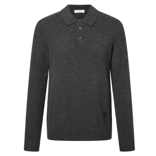 LF 헤지스골프 멜란지 캐시미어 긴팔폴로니트 HUSW4D932CG