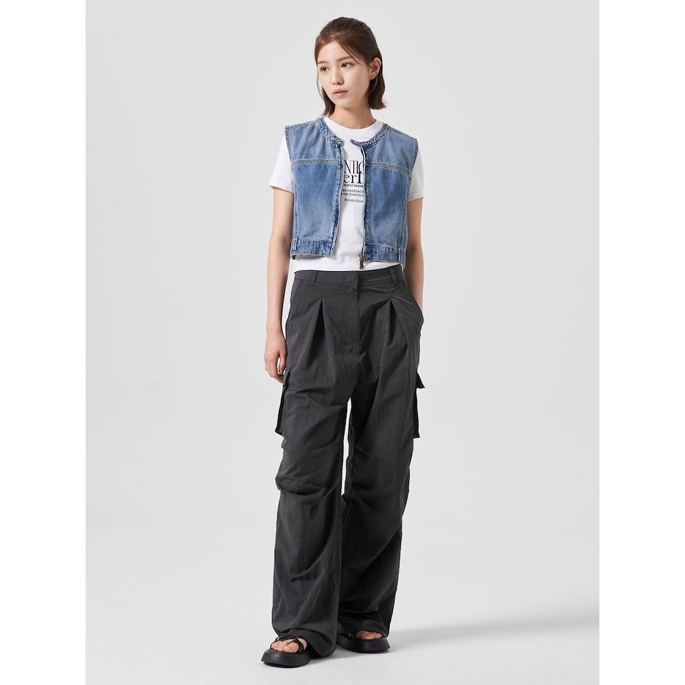 에잇세컨즈 무릎턱 포켓 나일론 팬츠 324821LY34