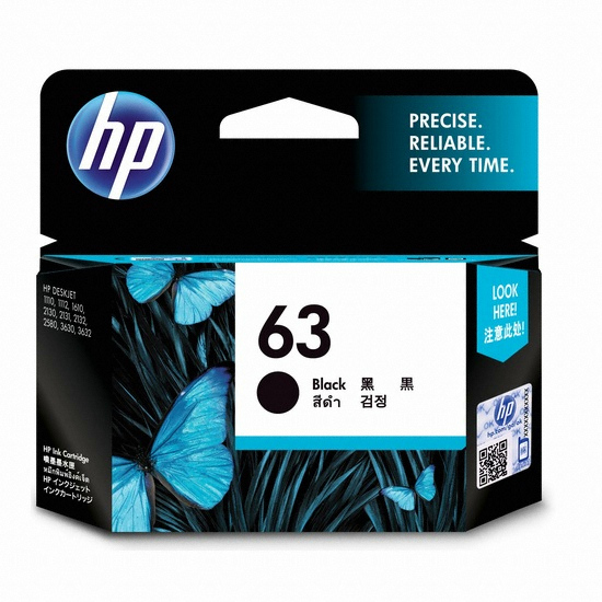 HP  정품 63 (F6U62AA) 검정