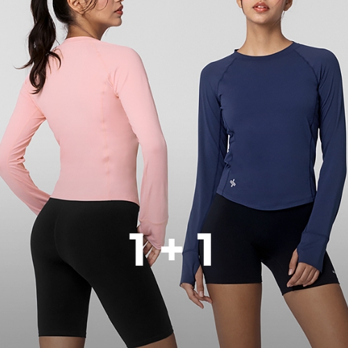 젝시믹스  하이인텐스 핑거홀 롱슬리브 2팩 XWFLT02J3