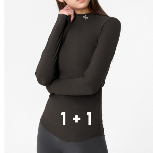 젝시믹스  모크넥 핑거홀 베이직 티셔츠 2팩 XT4367G