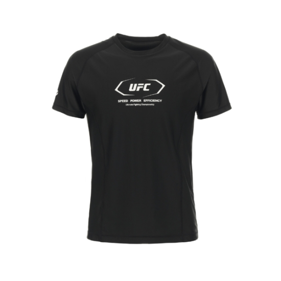 UFC 액티브 머슬핏 반팔 티셔츠 U4SSU2333BK