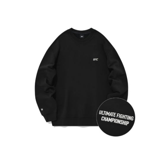 UFC 에센셜 릴렉스핏 맨투맨 U2SWT3331BK