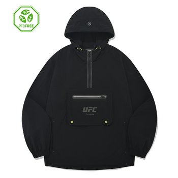 UFC 워밍업 릴렉스핏 후드 아노락 자켓 U4JKU1310BK