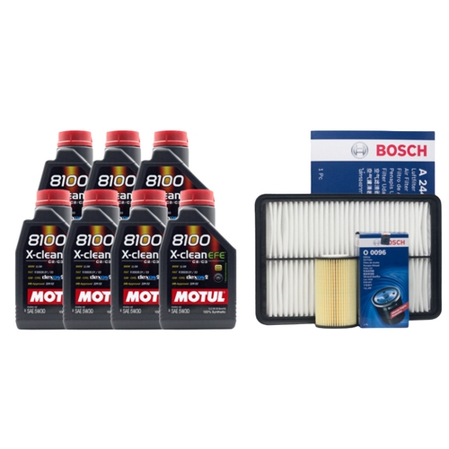 모튤  8100 X-CLEAN EFE 5W30 7L + 보쉬필터 기아 올뉴 카니발 디젤
