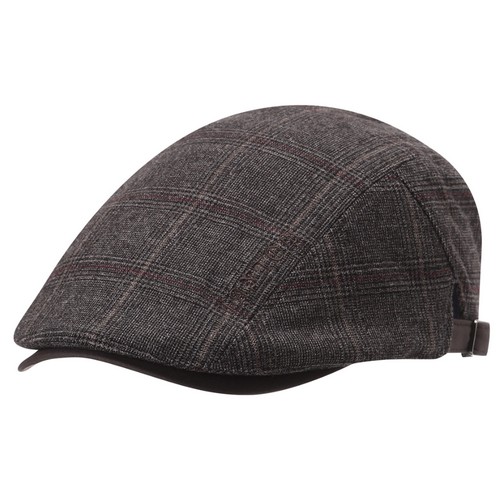 팬텀  로고 자수 체크 헌팅캡 211D3CP102_BR