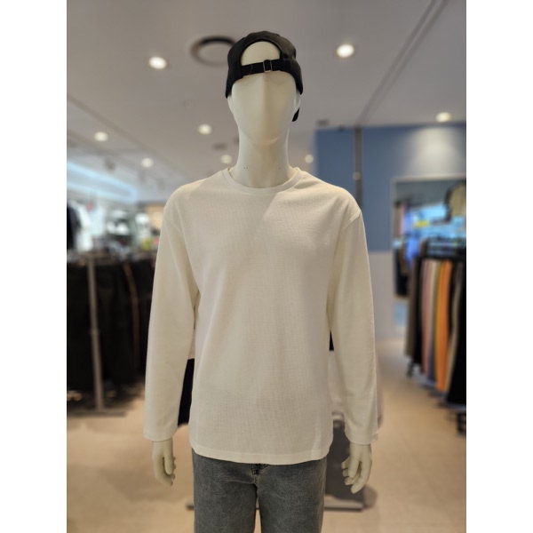 폴햄 남성 조직 긴팔 티셔츠_PHE4TR1400