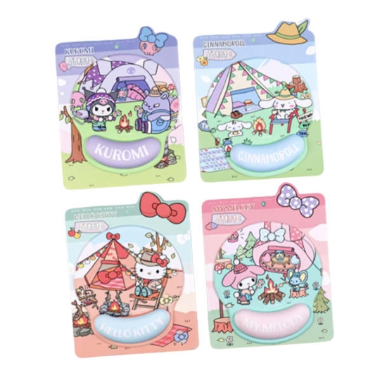 산리오  캠핑 손목보호 마우스패드