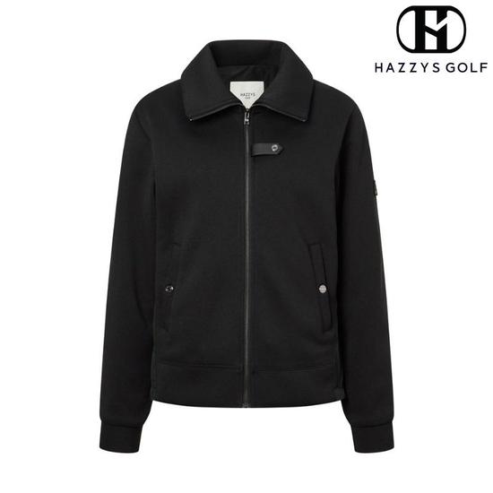 LF 헤지스골프 홑겹 저지 하이브리드 블루종 긴팔점퍼 HWJU4C613BK