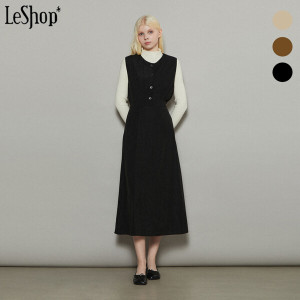 르샵 골덴 뷔스티에 백 스트랩 원피스 BO8OP023A