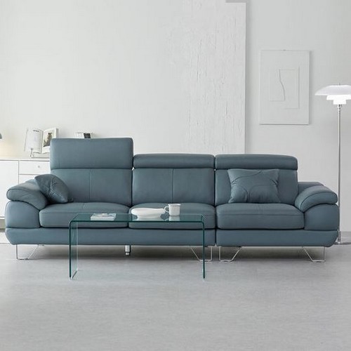 장인가구 베스테 천연가죽 소파 4인용