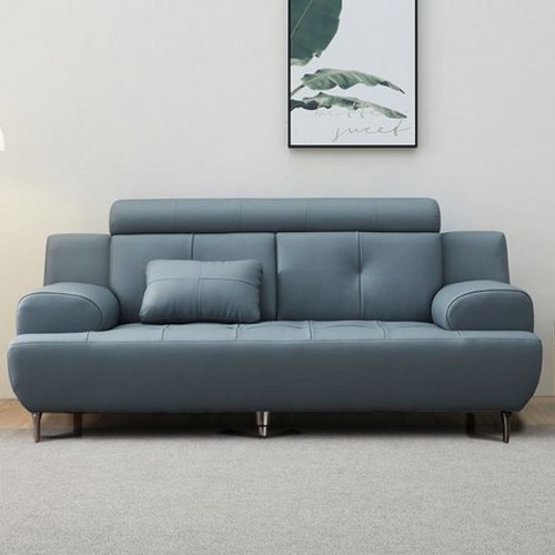 보루네오하우스 엘리브 센트 라텍스 가죽 소파 3인용