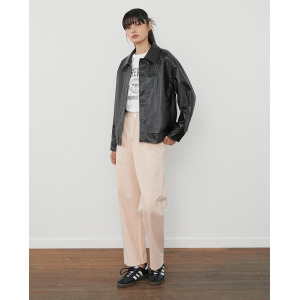 플라스틱아일랜드 페이크 레더자켓 PQ3WJ383