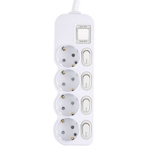 세계  스마트파워탭 4구 16A 메인 개별스위치 과부하차단 멀티탭 25개