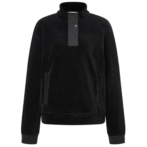 헤지스골프 코듀로이 면혼방 긴팔티셔츠 HWTS4D714BK