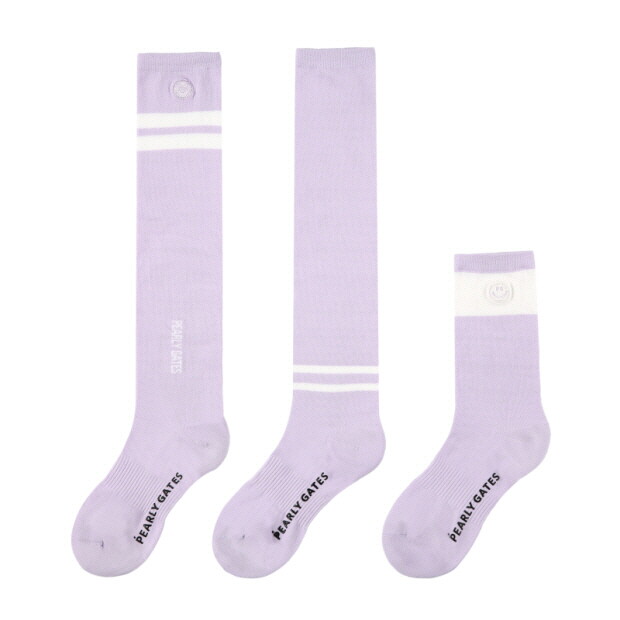 크리스패션 파리게이츠 스마일 양말 3종세트 니삭스2개 + 중목양말1개