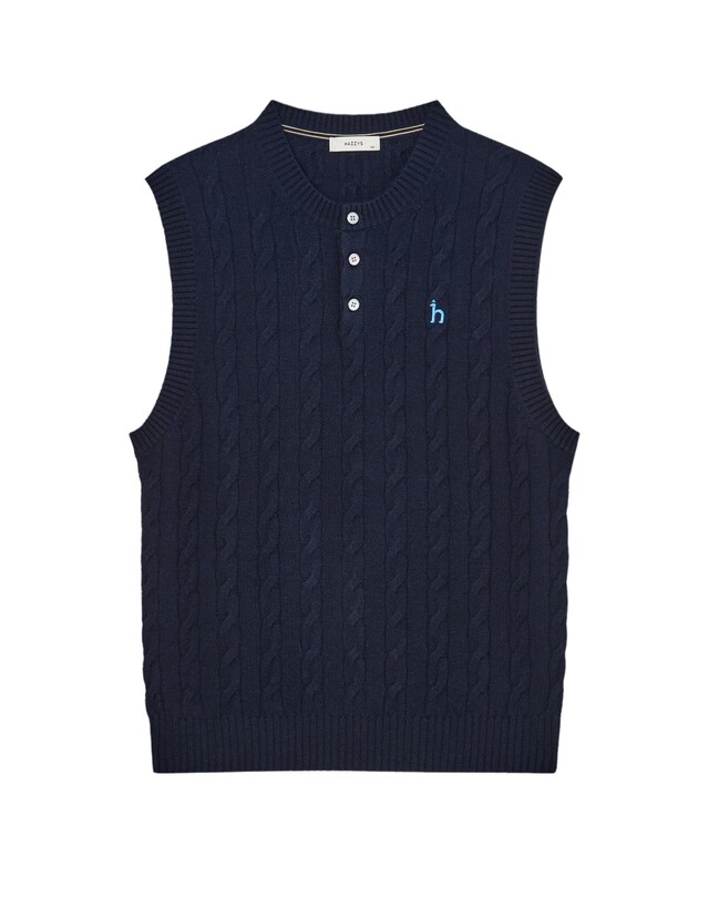 헤지스 짜임 울 니트베스트_HZSW4D361N2