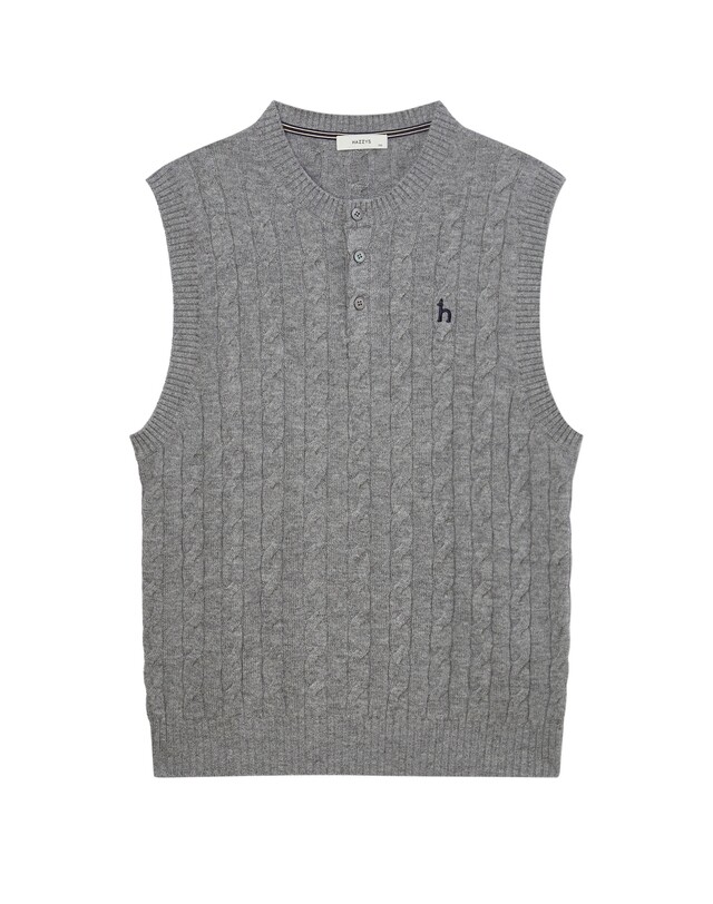 헤지스 짜임 울 니트베스트 HZSW4D361G2