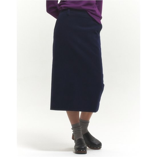 헤지스레이디스 여성 코듀로이 H라인 스커트 HSSK4D902N1