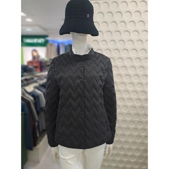 그린조이 지그재그 퀼팅 다운 점퍼 GF24WJ23W