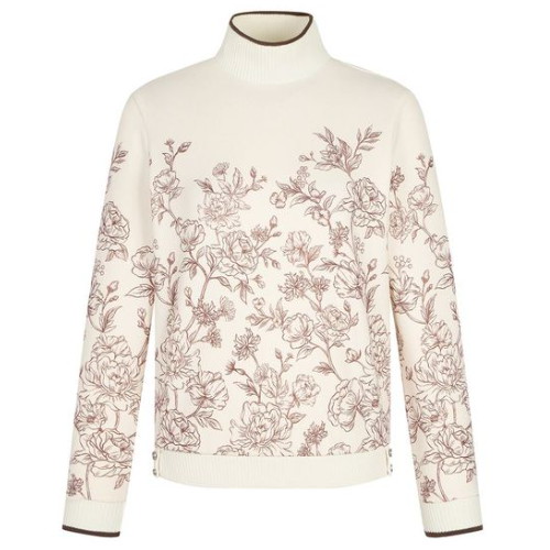 팬텀 플라워 시보리 하이넥 긴팔티셔츠 221D3TH185_IV