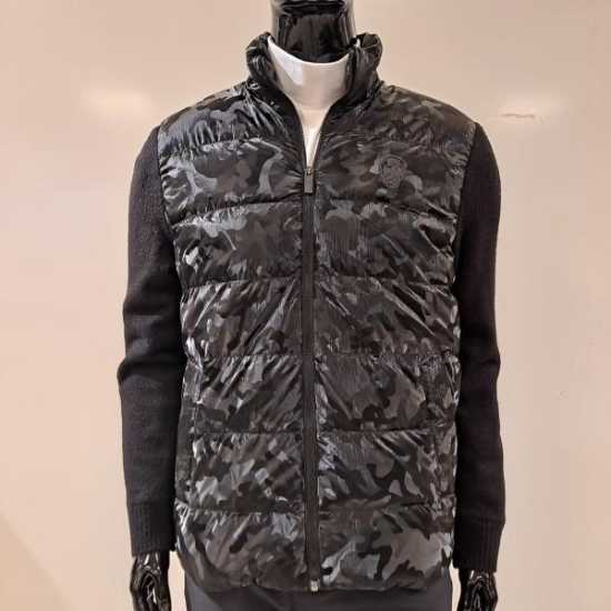 파사디골프 다운패치 소매니트 방풍집업 Q22WBC251X