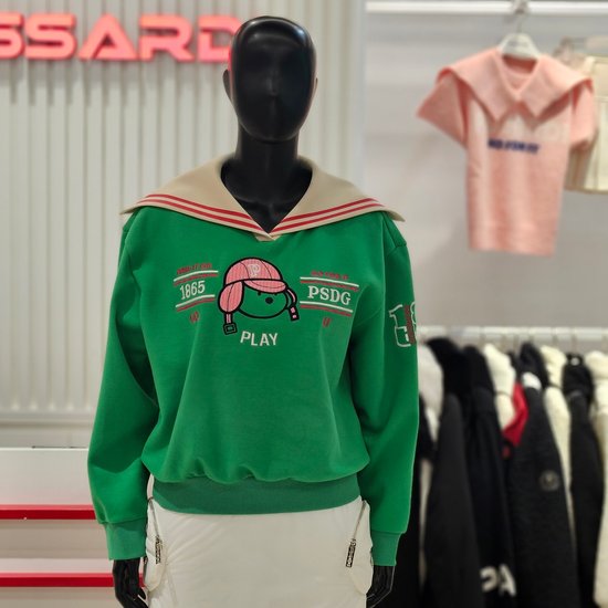 파사디골프 세일러카라 블루종 티셔츠 P23FTP104M